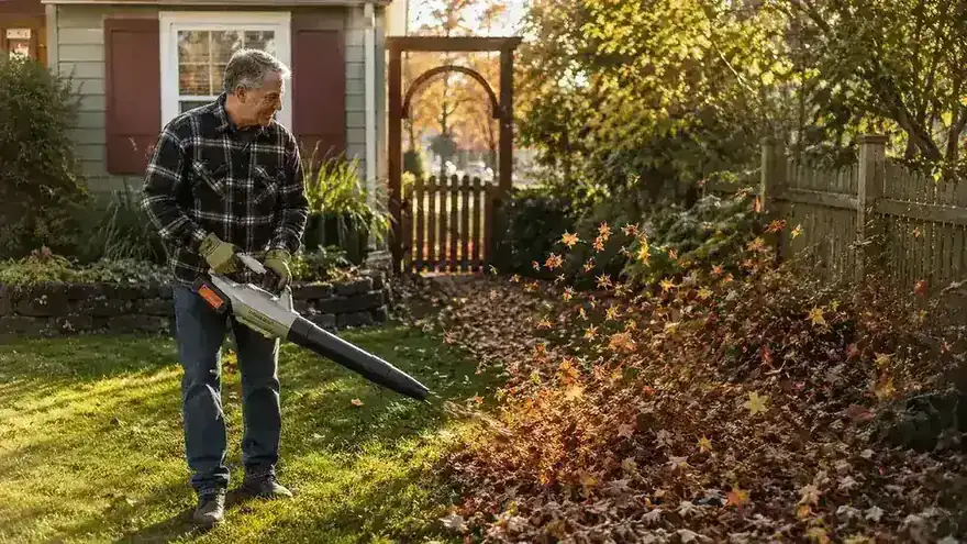How to Clear Your Whole Yard of Leaves in Under an Hour With a Cordless Blower