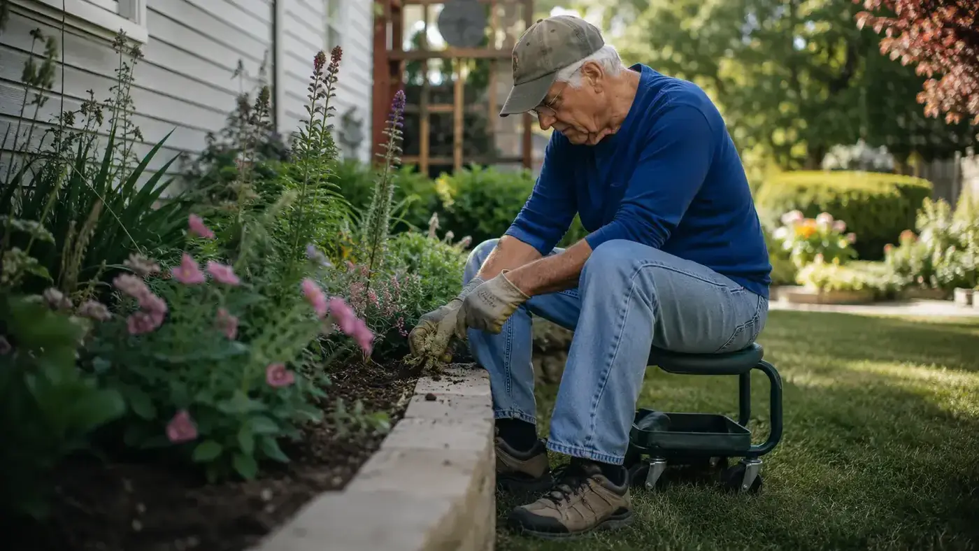 How to Weed a Full Garden Bed Without Kneeling Once